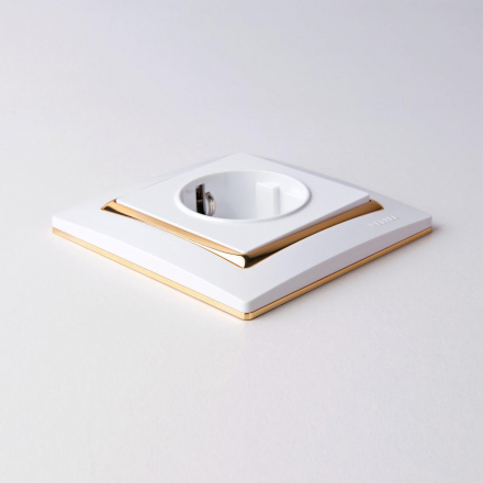 Рамка Werkel Snabb на 1 пост белый/золото W0011933 4690389160714