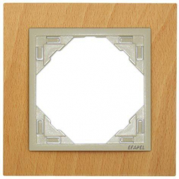 Рамка 1-постовая Efapel Logus 90 Arbore бук/жемчуг 90910 TFP