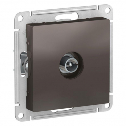 Розетка телевизионная TV Schneider Electric AtlasDesign мокко ATN000693