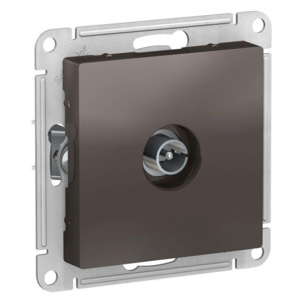 Розетка телевизионная TV Schneider Electric AtlasDesign мокко ATN000693