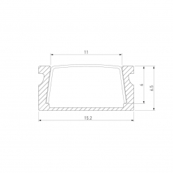 Профиль алюминиевый с рассеивателем Elektrostandard LL-2-ALP006 a053620