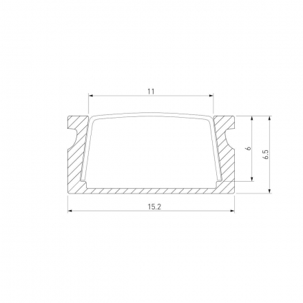 Профиль алюминиевый с рассеивателем Elektrostandard LL-2-ALP006 a053620