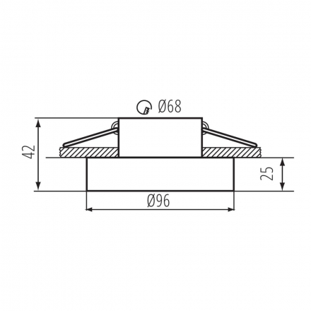 Точечный светильник Kanlux ELICEO DSO B/B 35280