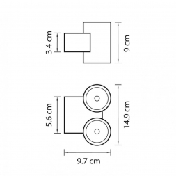 Уличный настенный светодиодный светильник Lightstar Paro 352672
