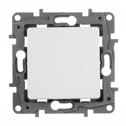 Переключатель одноклавишный Legrand Etika 10A 250V белый 672205