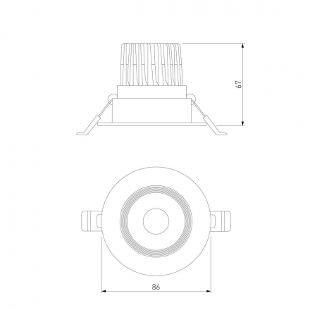 Встраиваемый светодиодный светильник Elektrostandard Even 25094/LED a065459