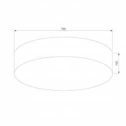 Потолочный светильник TK Lighting 5638 Rondo Linen