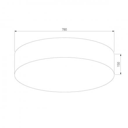 Потолочный светильник TK Lighting 5638 Rondo Linen