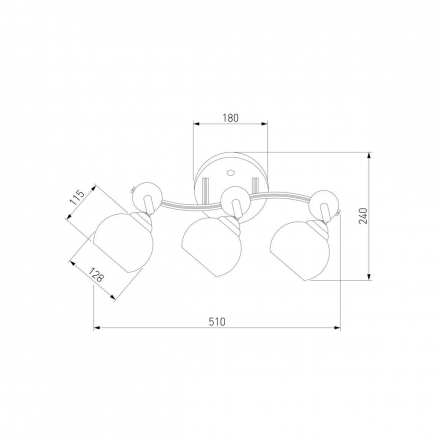 Подвесная люстра Eurosvet 9643/3 алюминий/белый