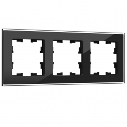 Рамка 3-постовая IEK Brite РУ-3-2-БрЧ черная BR-M32-G-K02