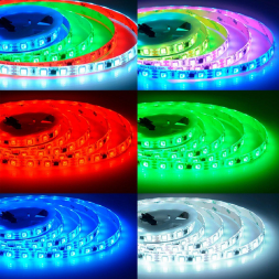 Светодиодная влагозащищенная лента Apeyron 14,4W/m 60Led/m 5050SMD разноцветная 2M 84ЦЛ