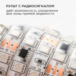Светодиодная влагозащищенная лента Apeyron 14,4W/m 60Led/m 5050SMD разноцветная 2M 84ЦЛ