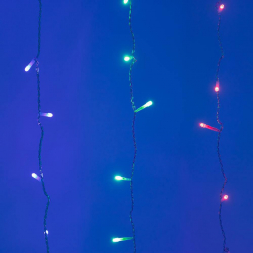 Светодиодная гирлянда Ardecoled занавес 230V разноцветный ARD-Curtain-Home-1000X1500-Clear-96Led RGB 024824