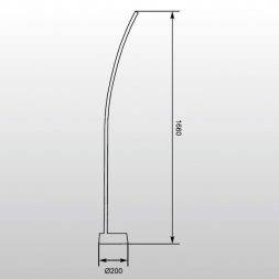 Торшер Zumaline Mauro HP1419-F