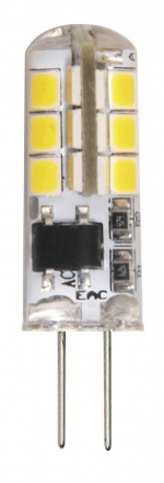 Лампа светодиодная Jazzway G4 3W 2700K прозрачная 1032041