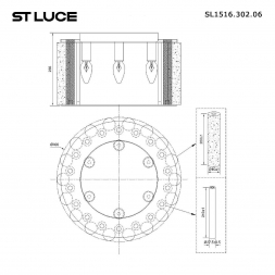 Потолочная люстра ST Luce Delight SL1516.302.06