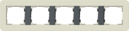 Рамка 5-постовая Gira E3 песочный/антрацит 0215427