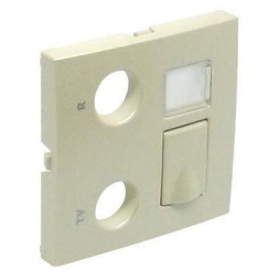 Лицевая панель Efapel Logus 90 розеток R-TV-RJ45/R-TV-RJ45-FO жемчуг 90774 TPE