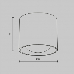 Потолочный светодиодный светильник Maytoni Technical Ceiling Lens C217CL-15W3K-W