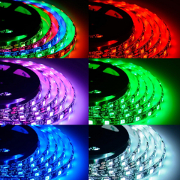 Светодиодная влагозащищенная лента Apeyron 14,4W/m 60Led/m 5050SMD разноцветная 2M 86ЦЛ