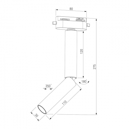 Трековый светодиодный светильник Elektrostandard Pika 85112/01 a065275
