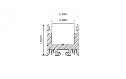 Профиль Arlight ARH-LINE-1716-2000 ANOD 018685