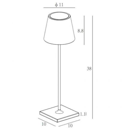 Уличный светодиодный светильник Lucide Justin 27888/02/31