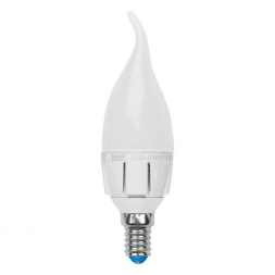 Лампа светодиодная диммируемая Uniel E14 6W 4500K матовая LED-CW37-6W/NW/E14/FR/DIM 08692