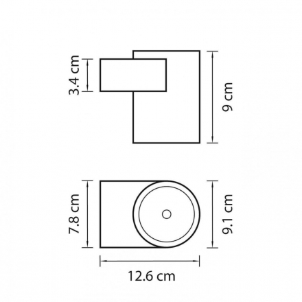 Уличный настенный светодиодный светильник Lightstar Paro 360674