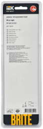 Рамка 4-постовая IEK Brite РУ-4-1-БрЧ черная BR-M42-M-K02