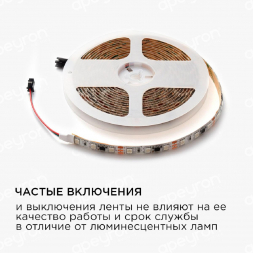 Светодиодная влагозащищенная лента Apeyron 14,4W/m 60Led/m 5050SMD разноцветная 5M 85ЦЛ