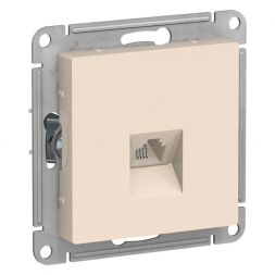 Розетка телефонная RJ11 Schneider Electric AtlasDesign бежевая ATN000281