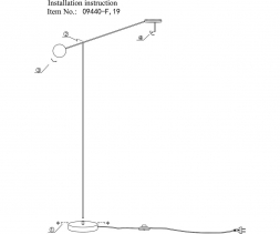 Торшер Kink Light Некси 09440-F,19(3000K)
