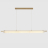 Подвесной светодиодный светильник Crystal Lux Tunnel SP40 Led Brass