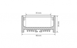Профиль Arlight ARH-LINE-2448-2000 ANOD 018684