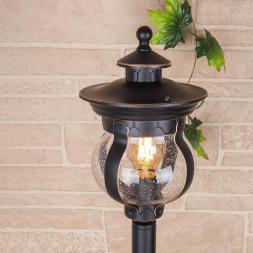 Уличный светильник Elektrostandard Barrel F черное золото GL 1025F a040566