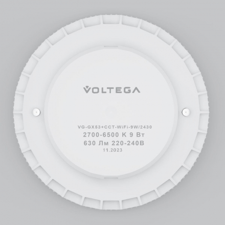 Лампа светодиодная Voltega Wi-Fi GX53 9W 2700-6500К белая 2430