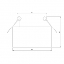 Встраиваемый светодиодный светильник Elektrostandard Glam 25095/LED a065708