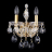 Бра Crystal Lux Isabel AP2 Gold/Transparent