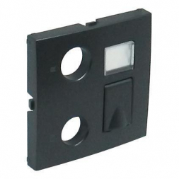 Лицевая панель Efapel Logus 90 розеток R-TV-RJ45/R-TV-RJ45-FO серый 90774 TIS