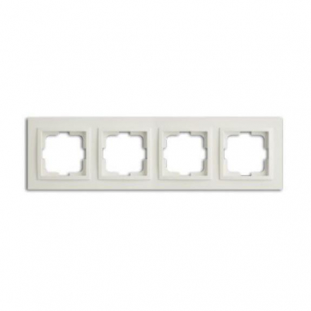 Рамка 4-постовая Mono Electric Despina белый 102-190000-163