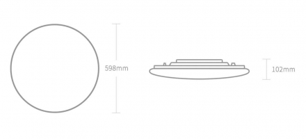 Потолочный светодиодный светильник Yeelight Arwen Ceiling Light 550C YLXD013-C