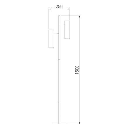 Торшер Eurosvet Barre 01087/2 латунь