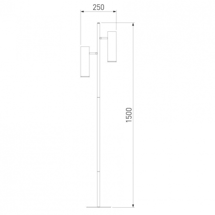 Торшер Eurosvet Barre 01087/2 латунь