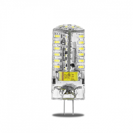 Лампа светодиодная Gauss G4 3W 4100K прозрачная 107707203