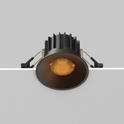Встраиваемый светодиодный светильник Maytoni Technical Round DL058-12W2.7K-B