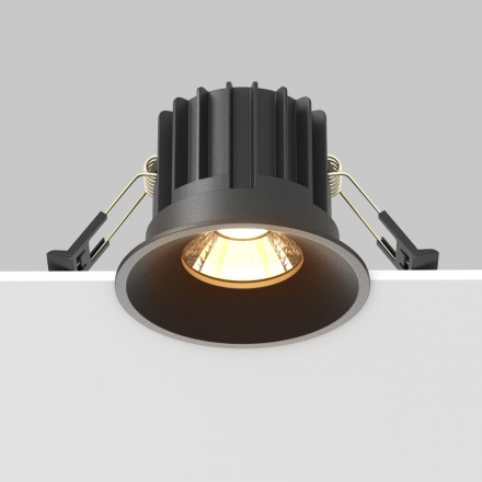 Встраиваемый светодиодный светильник Maytoni Technical Round DL058-12W2.7K-B