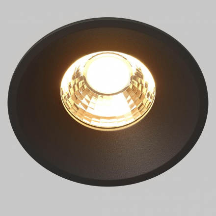 Встраиваемый светодиодный светильник Maytoni Technical Round DL058-12W2.7K-B