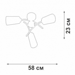 Потолочная люстра Vitaluce V2850-1/3PL