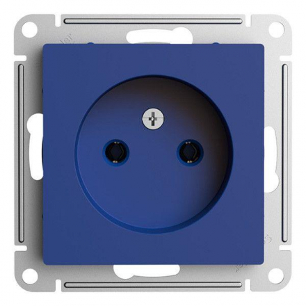 Розетка 2К Schneider Electric AtlasDesign 16A 250V аквамарин ATN001141